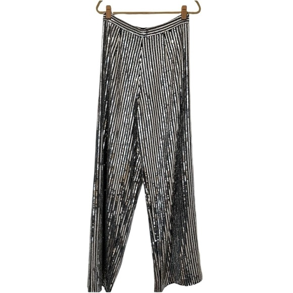 House of London Sequin Wide Leg Pants - Picture 1 of 10